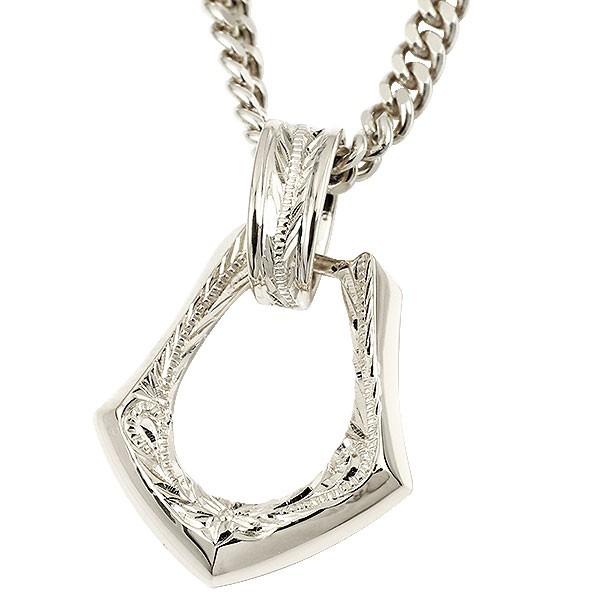 プラチナ ペンダントトップ メンズ ハワイアンジュエリー 喜平 馬蹄