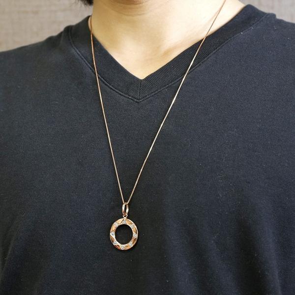 ネックレス トップ メンズ アクアマリン ピンクゴールドk10 ダンダラ模様 八 ペンダント 10金 男性用 太陽 富士山 8 縁起数 リング ホーニング加工 つや消し Www Unipymes Com