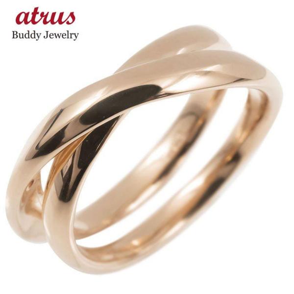 18金 リング ゴールド リング レディース 女性 指輪 安い 18k ピンクゴールドk18 フリースタイル リング 婚約指輪 安い シンプル ピンキーリング 地金 女性 送料無料 ge ジュエリー工房アトラス夢