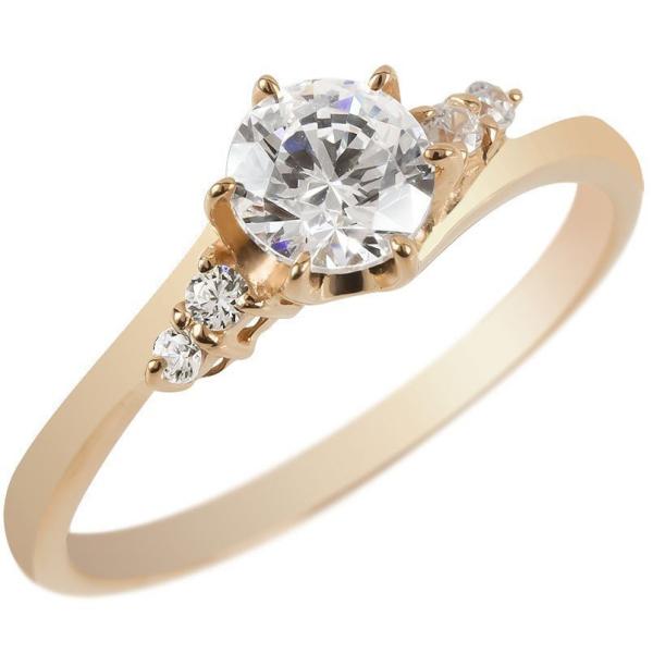 ����w�� �_�C�� ���� 18�� �����O �_�C�������h �ꗱ �S�[���h �Ӓ菑�t�� 0.57ct VVS �w�� 18k �s���N�S�[���hk18 �G���Q�[�W�����O �������� �Z�[�� SALE
