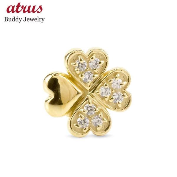 18金 ダイヤモンドバーピアス 18k 片耳　キャッチナッシャー 18金 ピアス 片耳ピアス キャッチのいらないピアス ダイヤモンド