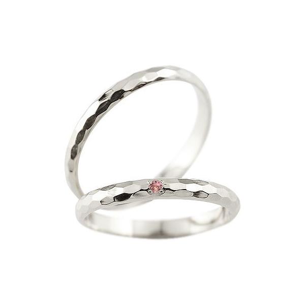 人気 ピンクトルマリン ホワイトゴールドk18 結婚式 ペアリング マリッジリング 宝石 ストレート ストレート 結婚指輪 カップル シンプル ペアリング 甲丸 18金 宝石 送料無料 ptwr ジュエリー工房アトラス夢