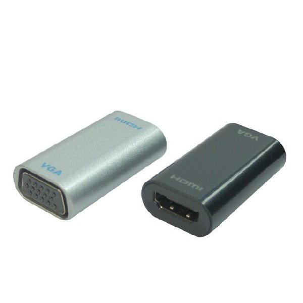 HDMI to VGA �ϊ��A�_�v�^ HDMI A 19P ���X/�~�jD-sub15P ���X�@�V���o�[�y�l�R�|�X���������z ���i�摜2