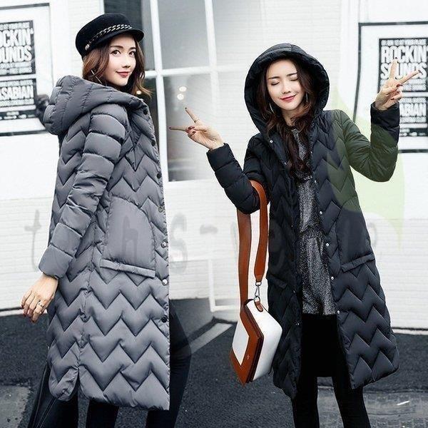 中綿コートダウン風コートアウターレディースロング丈冬服フード付体型カバーファー付き防風防寒可愛いカジュアル軽量 １着でも送料無料