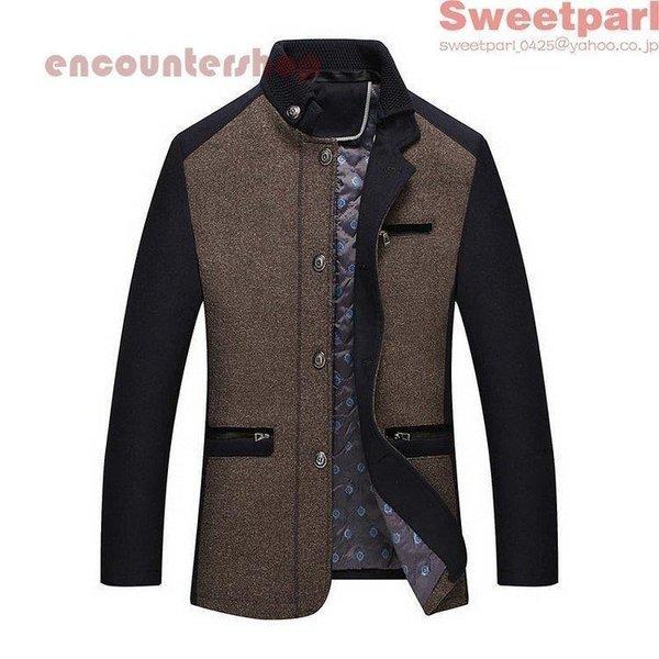 世界的に 立ち襟コート メンズ ビジネスコート 冬服 カラー切り替え 男性用 春冬 防寒コート 通勤 メルトン あったか 紳士服 メンズファッション チェスターコート 色 グレー Www Abonamas Lt