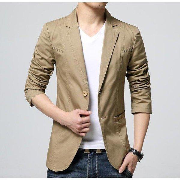 テーラードジャケットメンズ春アウターショート丈大きいサイズコート全3色カラージャケット無地フォーマルオフィス通勤春夏秋冬 本物品質の