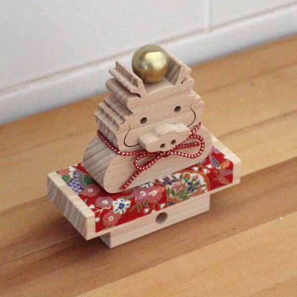 数量限定】『鏡龍之介』 辰年 木製 鏡餅 鏡もち 龍 竜 2024年 置物