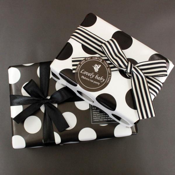 白 ドット 50枚 モノクロ 柄 モノトーン ラッピングペーパー クリスマス バレンタイン ロット売り B2サイズ 白黒 包装紙 包み紙 カッコイイ Buyee 日本代购平台 产品购物网站大全 Buyee一站式代购 Bot Online