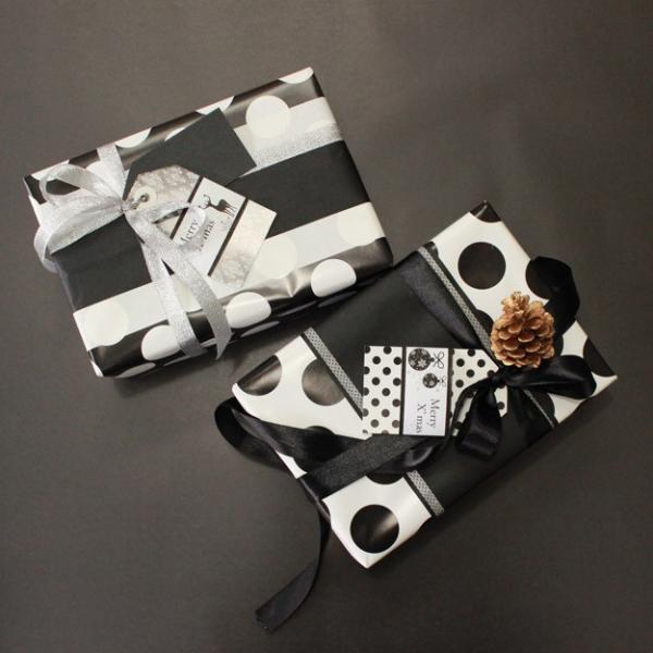 白 ドット 50枚 モノクロ 柄 モノトーン ラッピングペーパー クリスマス バレンタイン ロット売り B2サイズ 白黒 包装紙 包み紙 カッコイイ Buyee 日本代购平台 产品购物网站大全 Buyee一站式代购 Bot Online