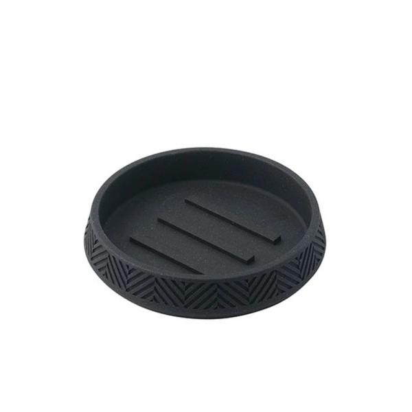 お気に入りを集めて洗面室をスタイリッシュに。商品規格[サイズ]　φ118×H24mm[素材]ポリレジン