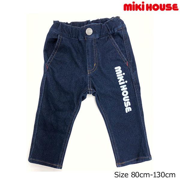 新品タグ付き ⭐︎ ミキハウス ストレッチデニムパンツ 110 MIKI HOUSE ミキハウス正規販売店/ミキハウス mikihouse ロゴ