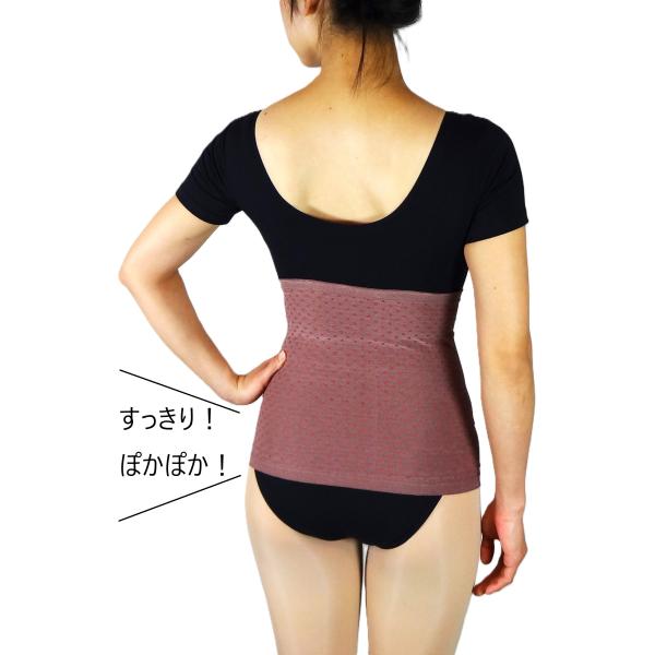 アウトレット おなかの神様 腹巻 薄手 銅繊維はらまき プリント付  ドット柄 冷え対策 温かい 薄い 響かない じんわり レディース かわいい 水玉