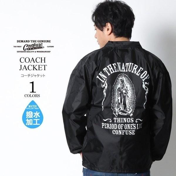 Confuse コーチジャケット メンズ ジャケット ナイロンジャケット マリア コンフューズ ブラック 黒 大きいサイズ M L Xl Xxl アメカジ ファッション 春 春物 Cfjk2864 Maqua Store 通販 Yahoo ショッピング