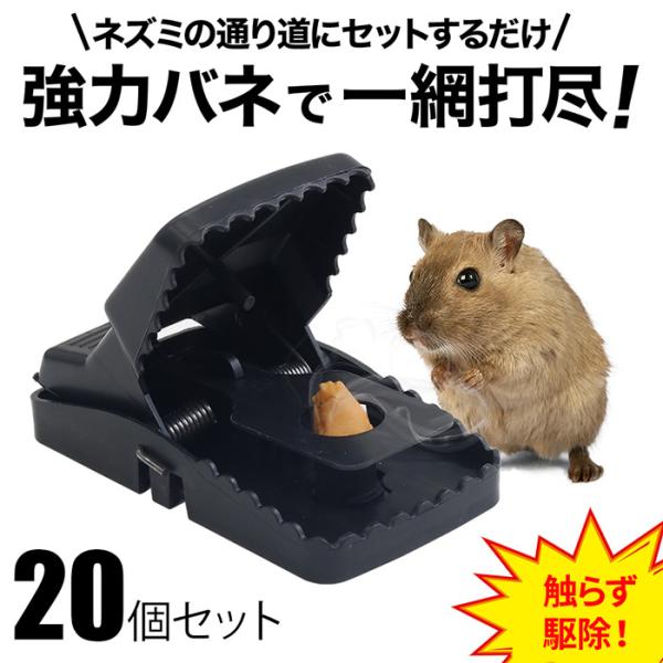 ネズミ捕り 駆除 20個セット ネズミ駆除 捕獲器 アニマル