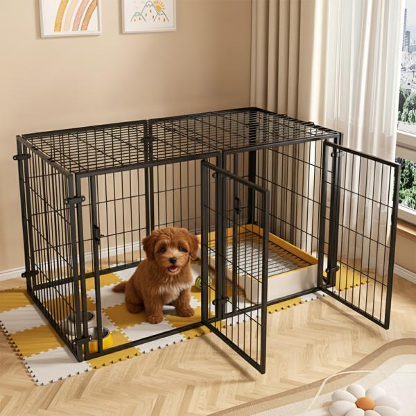 ◆愛犬・愛猫に快適な空間を屋根付きで、ペットが上から出てしまうのを防ぎやすい設計安心して過ごせる専用スペースをつくれます。◆出入りしやすい2ドア仕様ペットの出入りやお手入れがしやすく、日常使いに便利です。◆高さ60cm・使いやすいサイズ高さ...