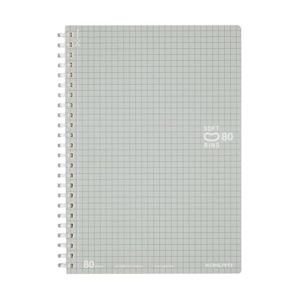 他サイト： コクヨ ノート ソフトリング 80枚 A5 方眼罫 ス-SV338S5-C シルバーの商品画像
