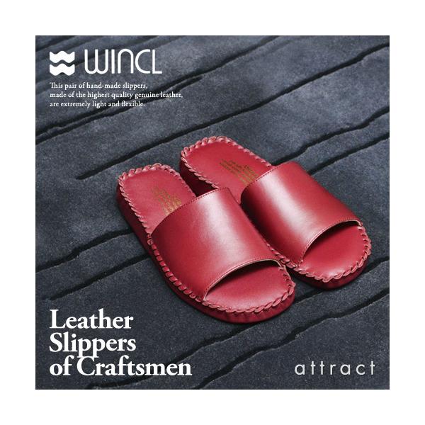 WINCL �E�B���N�� Leather Slippers ���U�[�X���b�p �O�����^�C�v �{�v�X���b�p �����p�T�C�Y�F23.0�`24.0cm ���� �w�l ���f�B�[�X �J���[�F�S2�F