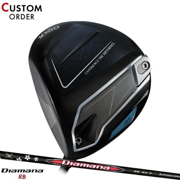 特注カスタムクラブ ゼクシオ 14+ ドライバー 三菱 Diamana RB シャフト XXIO カスタム 左打用 ダンロップ ゼクシオ14 ドライバー 三菱