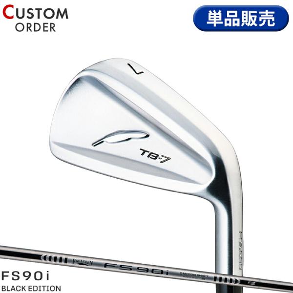 カスタム フォーティーン TB-7 フォージド 単品アイアン FS90i ブラックエディション スチールシャフト FOURTEEN TB7 FORGED FS-90i Black Edition