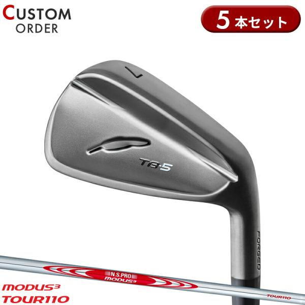 カスタム フォーティーン TB-5 フォージド ダイアモンドブラックサテン アイアンセット 5本組 NSプロ モーダス3 ツアー110 スチールシャフト