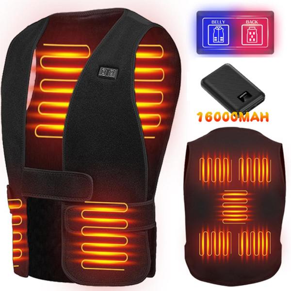 【商品名】:2023新登場！ 電熱ベスト【製品仕様】:ブランド名:ROASICEE ヒーター枚数：7枚加温素材：日本製繊維ヒーター加熱温度：35℃~65℃温度調節：3段（高温/中温/低温）電圧：USB:5V 電流：USB:2A-2.1Aサイ...