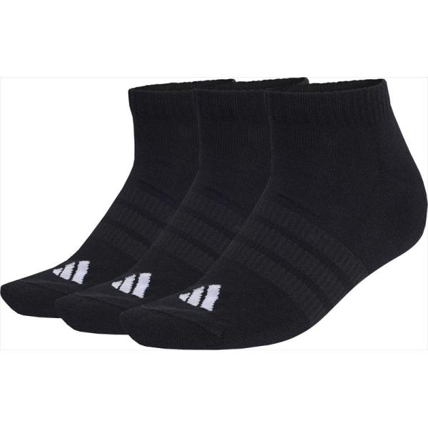 [adidas]アディダス ESS クッション 3Pローソックス (UB975)(KD6720) ブラック/ブラック/ホワイト[取寄商品]