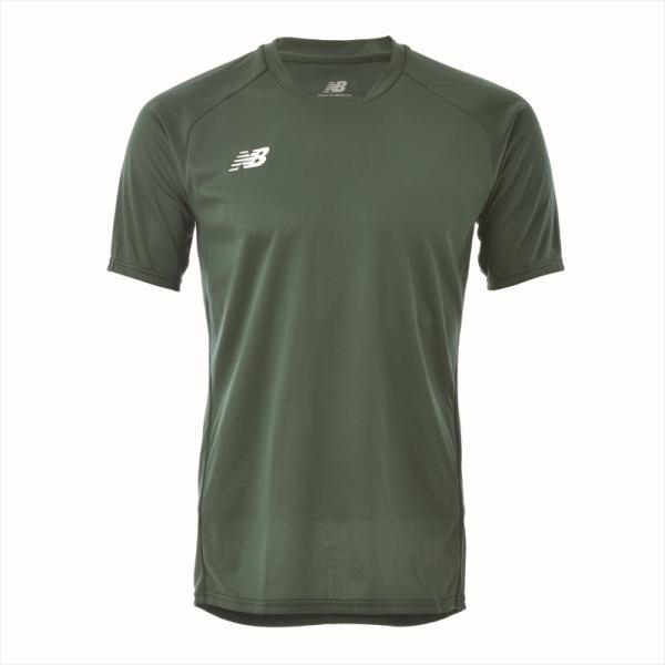 【1点までメール便可】 [New Balance]ニューバランス ゲームシャツ (JMTF0486)(DGN) ダークグリーン[取寄商品]
