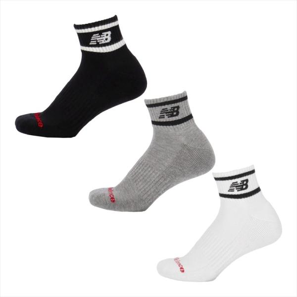 [New Balance]ニューバランス ミッドレングス3Pソックス (LAS55637)(AS) アソート[取寄商品]