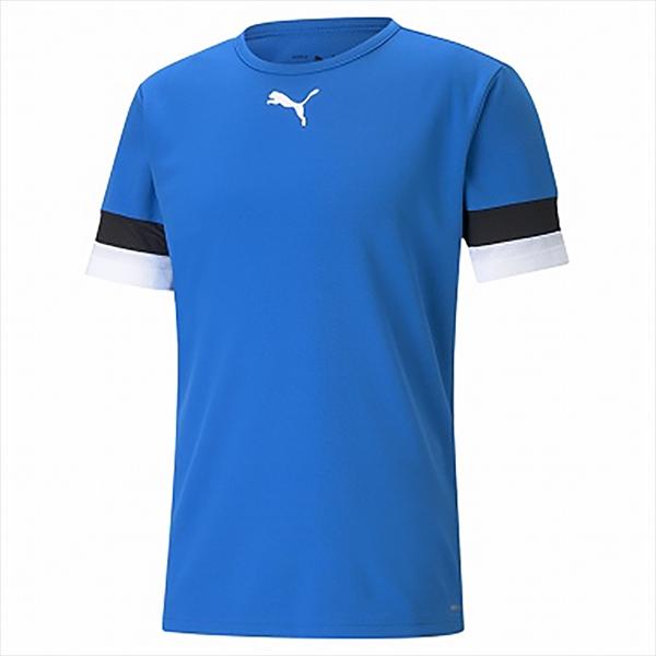 【1点までメール便可】 [PUMA]プーマ TEAMRISE ゲームシャツ (705141)(02) エレクトリック ブルー レモネード/プーマ ブラック/プーマ ホワイト
