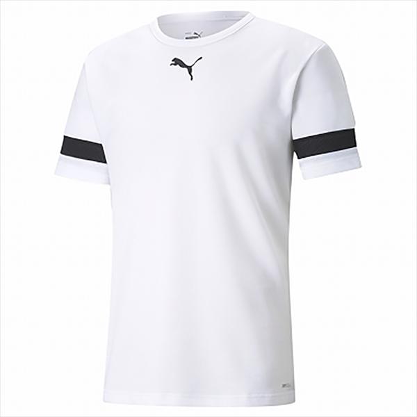 【1点までメール便可】 [PUMA]プーマ TEAMRISE ゲームシャツ (705141)(04) プーマ ホワイト/プーマ ブラック/プーマ ホワイト