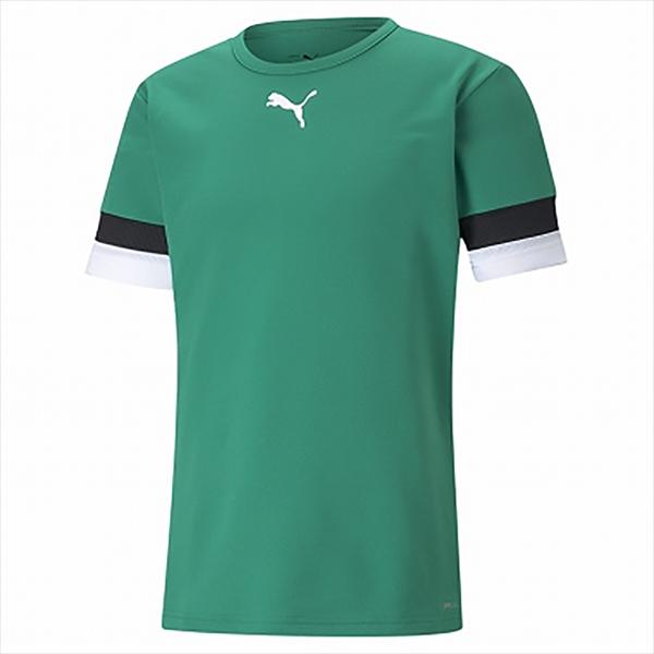 【1点までメール便可】 [PUMA]プーマ TEAMRISE ゲームシャツ (705141)(05) ペッパー グリーン/プーマ ブラック/プーマ ホワイト