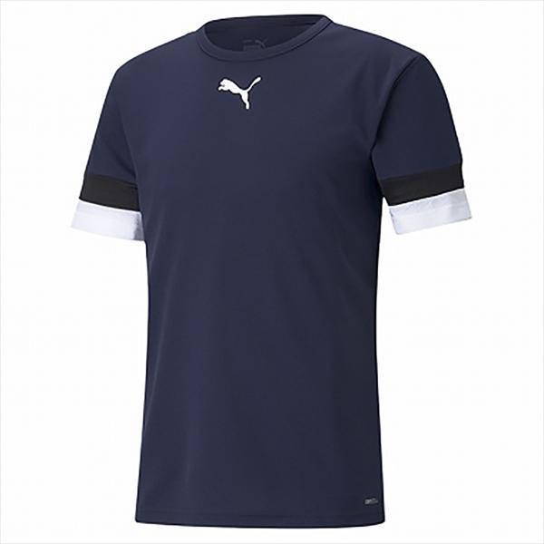 【1点までメール便可】 [PUMA]プーマ TEAMRISE ゲームシャツ (705141)(06) ピーコート/プーマ ブラック/プーマ ホワイト