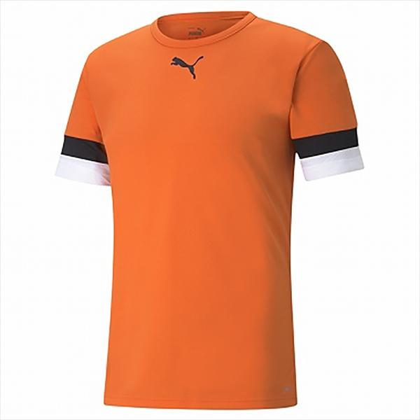 【1点までメール便可】 [PUMA]プーマ TEAMRISE ゲームシャツ (705141)(08) ゴールデン ポピー/プーマ ブラック/プーマ ホワイト
