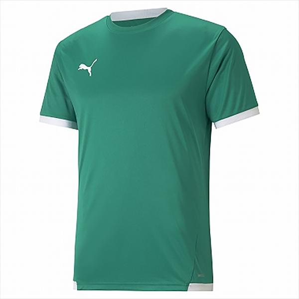 【1点までメール便可】 [PUMA]プーマ TEAM LIGA ゲームシャツ (705150)(05) ペッパー グリーン/プーマ ホワイト