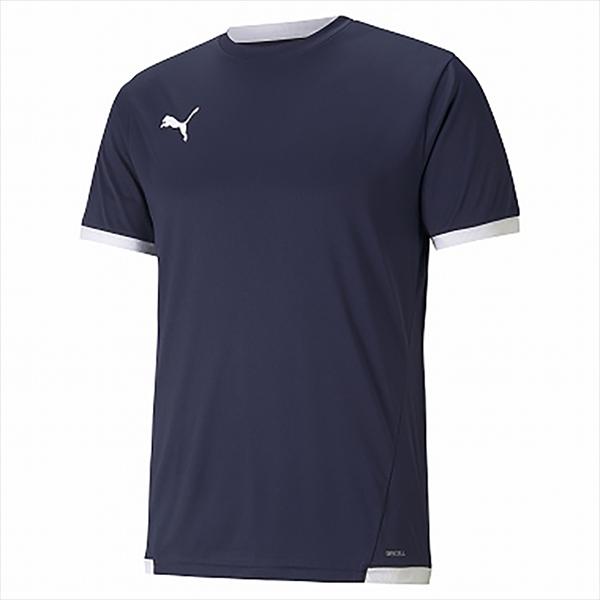 【1点までメール便可】 [PUMA]プーマ TEAM LIGA ゲームシャツ (705150)(06) ピーコート/プーマ ホワイト