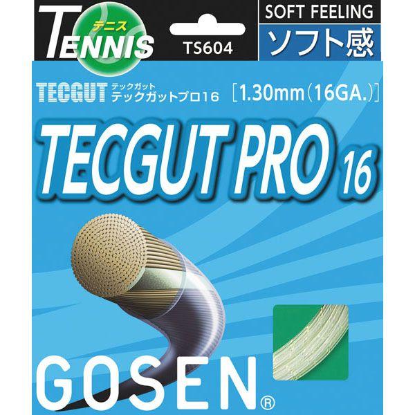 GOSEN[ゴーセン]  TECGUT テックガットプロ16 （TS604）（15）ナチュラル[取寄商品]