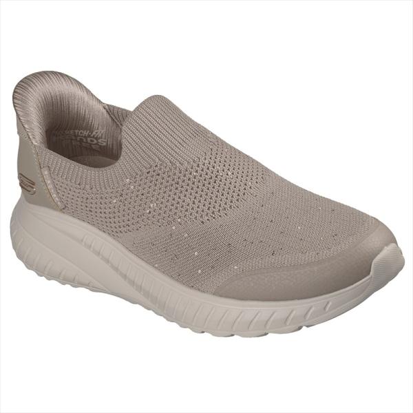 [SKECHERS]スケッチャーズ レディーススリップインズシューズ BOBS SQUAD CHAOS-SUBTLE SPARK (117252)(TPE) トープ[取寄商品]