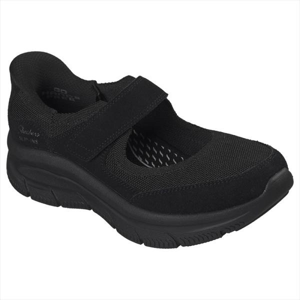 [SKECHERS]スケッチャーズ レディーススリップインズシューズ ARCH FIT MC D'LUX-DREAM OF ME (159566)(BBK) ブラック[取寄商品]