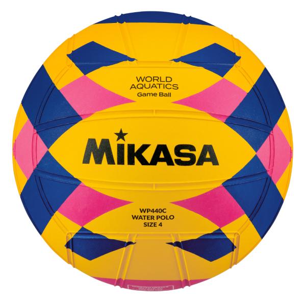[MIKASA]ミカサ 水球(女子・中学男子用) (WP440C)イエロー/ブルー/ピンク[取寄商品]