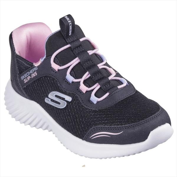[SKECHERS]スケッチャーズ ジュニアスリップインズシューズ BOUNDER - SIMPLE CUTE (303585L)(BLK) ブラック