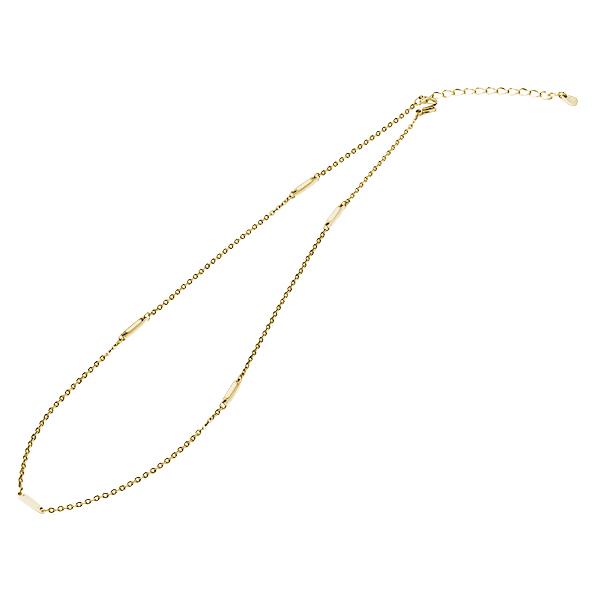 [Phiten]ファイテン ネックレス チタンチェーン ステーション (7625JX988000) アンティークゴールド サイズ:40+5cm