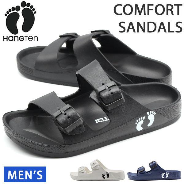 サンダル メンズ 靴 黒 白 ブラック ホワイト ネイビー 軽量 軽い コンフォートサンダル ダブルベルト ブランド おしゃれ ハンテン Hang Ten Ds Ht 2190 Dsht2190 靴のニシムラ Yahoo 店 通販 Yahoo ショッピング