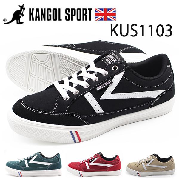 スニーカー メンズ レディース 靴 黒 赤 ブラック レッド ベージュ 軽量 軽い カンゴールスポーツ KANGOL SPORT KUS1103 平日1〜4日以内に発送