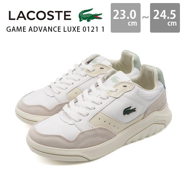 LACOSTE（ラコステ） スニーカー レディース 靴 白 ホワイト シンプル 