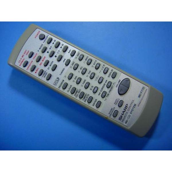 メーカー：SHARP型番：MD-F770付属品：本体（写真内の物ですべてになります）【商品の状態】使用感、スレキズ、日焼け、汚れ等あります。全ボタン赤外線による動作確認OKでした。不具合がある場合は下記に記載致します。不具合：なし