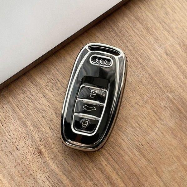 アウディ Audi キーケース アクセサリー パーツ 純正 a1 a3 a4 a5 a6 a7 q2 q3 q5 q7 r8 b9 tt アバント キー カバー