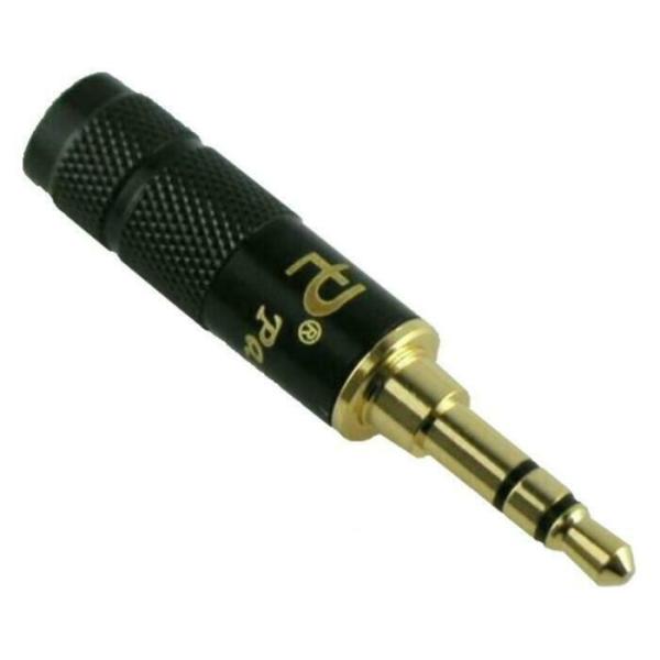 3.5mm 3極 ミニプラグ フォーンプラグ フォンコネクタ 自作用 ハンダ式 金メッキ A2 ブラック メール便送料無料