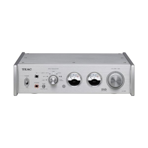 テル　TEAC AI-503 DAC内蔵プリメインアンプ TEAC - AI-503/シルバー（USB/DAC搭載プリメインアンプ）【完売
