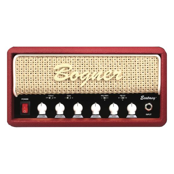 Bogner {Oi[ Ecstasy Mini Head Custom Calor Red Tolex/Brown Grill/White Piping