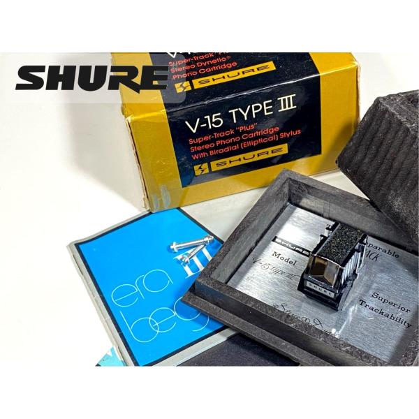 SHURE（シュア） カートリッジ SHURE V15TYPEIII MM型 鏡面白文字 初期